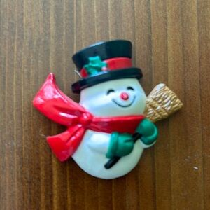 Vintage Hallmark Snowman Magnet